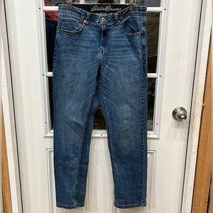 Men’s Eddie Bauer comfort waist blue jeans size 32x30 straight leg denim